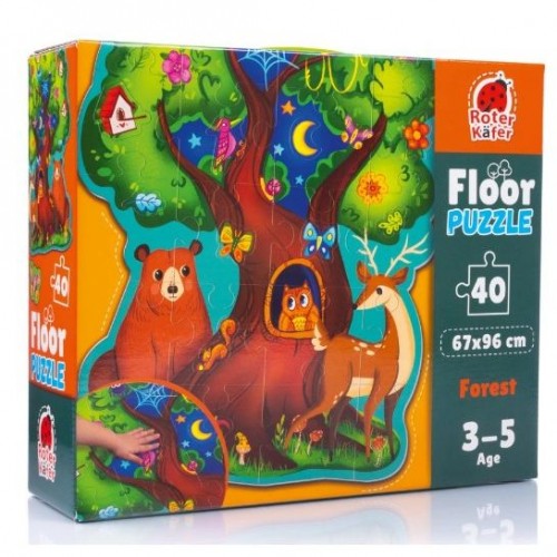 Пазл напольный "Лесные зверьки" (RoterKafer)