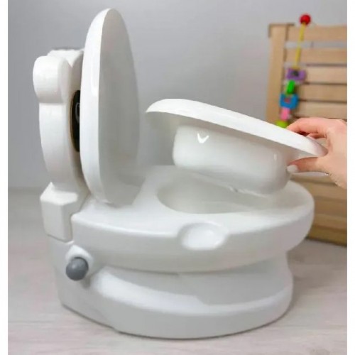 Горщик "Панда", спинка, знімний горщик, тримач для паперу, звуки води, підсвічування кнопки, в коробці (MiC)