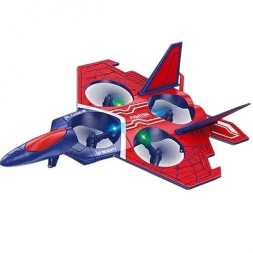 Самолет на радиоуправлении (трюки, подсветка, пульт 2.4 GHz, аккумулятор, запасные лопасти, в коробке) (MiC)
