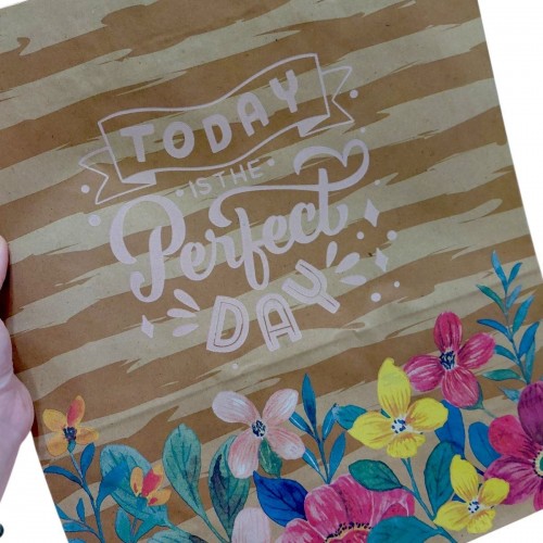 Пакет бумажный с ручками бурый (5 шт в упаковке) 32х15х38 см (Bourgeois)