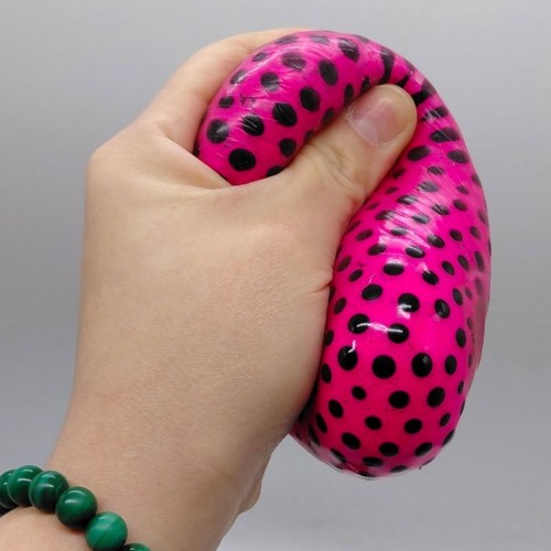 Антистресс Yabba Dabba "Неоновый куб с шариками" 6 см (ЖЕЛТЫЙ) (MiC)