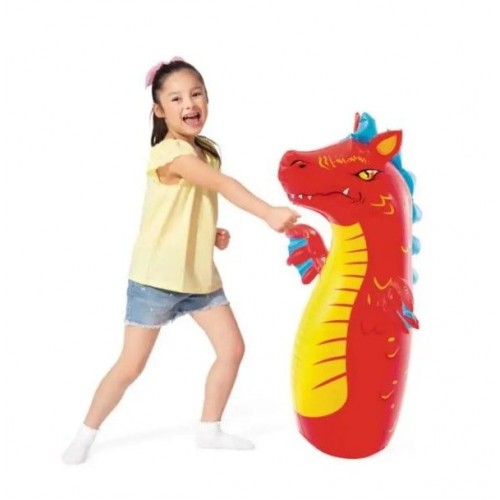 Надувная игрушка-неваляшка "Динозавр", (Желтая) (Intex)