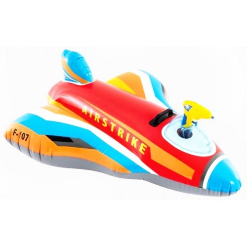 Надувной плот Самолет (возраст 3+) 117cmX104cm (КРАСНЫЙ) (Intex)