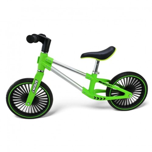 Велобіг сталевий, колеса 12 дюймів PU,зелений (у короб. 63*16*43 см) (MiC)