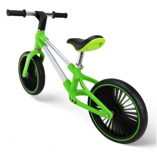 Велобіг сталевий, колеса 12 дюймів PU,зелений (у короб. 63*16*43 см) (MiC)