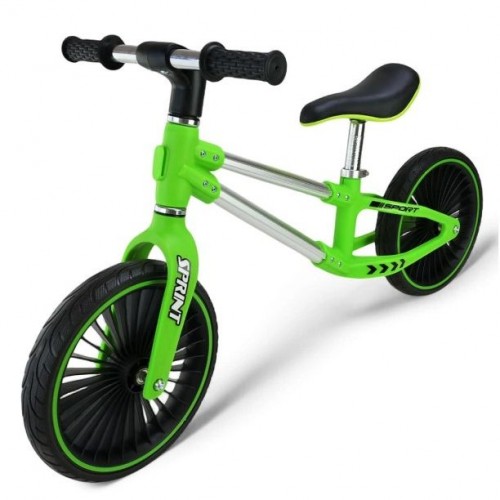 Велобіг сталевий, колеса 12 дюймів PU,зелений (у короб. 63*16*43 см) (MiC)