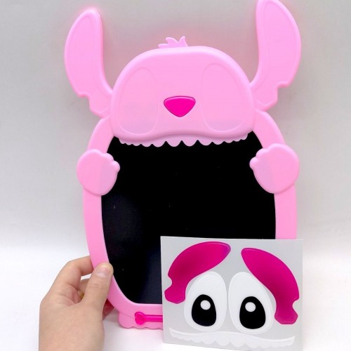 Планшет для рисования "STITCH" цветной, стилус, блокировка экрана, стирание, в коробке (РОЗОВЫЙ) (MiC)