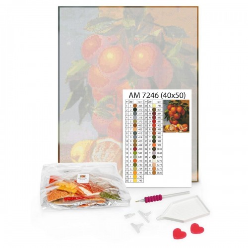 Набір з алмазною мозаїкою "Цвітіння яблуні" 30х40см (Ідейка)