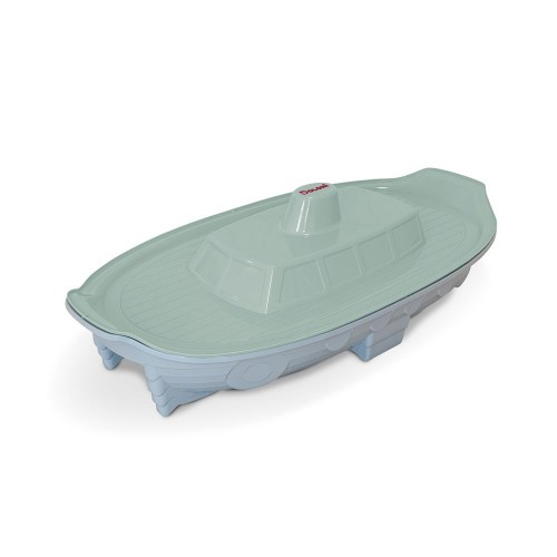 Песочница "Корабль" мятный/светло-серый (Doloni)