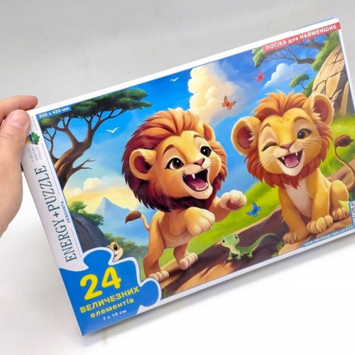 Гра-пазл 24 елементи "Левенята" (Київська фабрика іграшок)