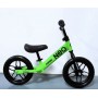 Двоколісний дитячий біговел-велобіг, колеса ЕВА (піна) 12 дюймів, з підсвіткою, зелений (МІС)