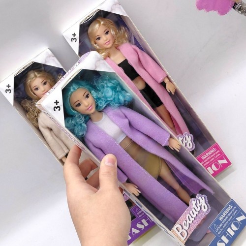 Кукла в пальто "Fashion Beauty" 29см (СИРЕНЕВАЯ) (MiC)