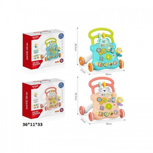 Каталка "Music Walker" Первые шаги (БИРЮЗОВАЯ) (MiC)