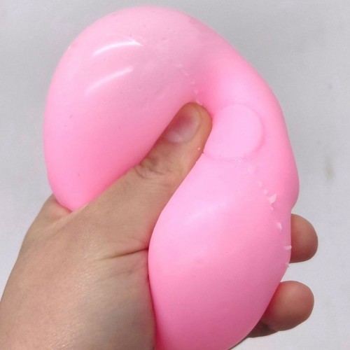 Антистрес (сквіш) "Dumpling", пельмень,10 см (рожевий) (MiC)