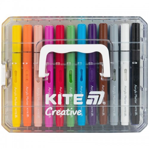 Маркеры акриловые с жидкими чернилами, 36шт Kite Creative (Kite)