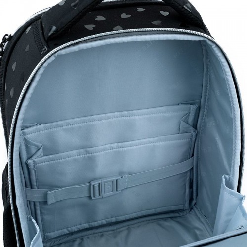 Рюкзак Kite Education каркасный 556 Black&Silver (Kite)