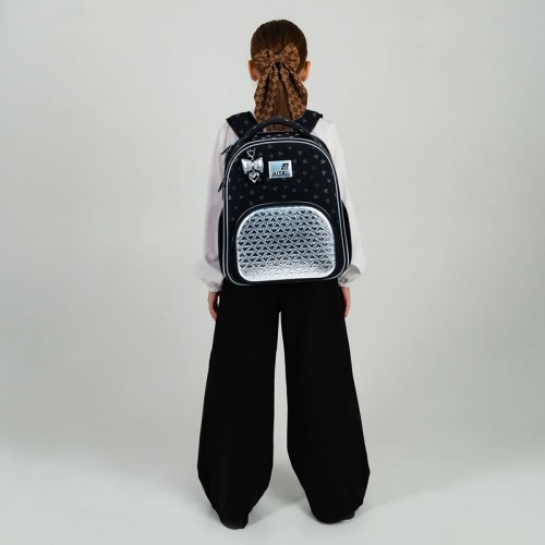 Рюкзак Kite Education каркасный 556 Black&Silver (Kite)