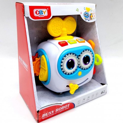 Бізібол-робот для розвитку дрібної моторики (музика, світло, кор.20*10,5*16,6 см) (OBY TOYS)