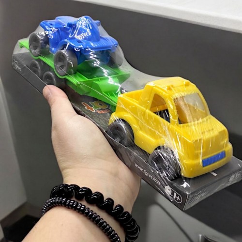 Набір авто "Kid cars Sport" (машинка синя+ жовта квадроцикл) (TIGRES)