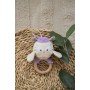 Игрушка - погремушка с деревянным прорезывателем сова Миа, ELFIKI (ELFIKI)