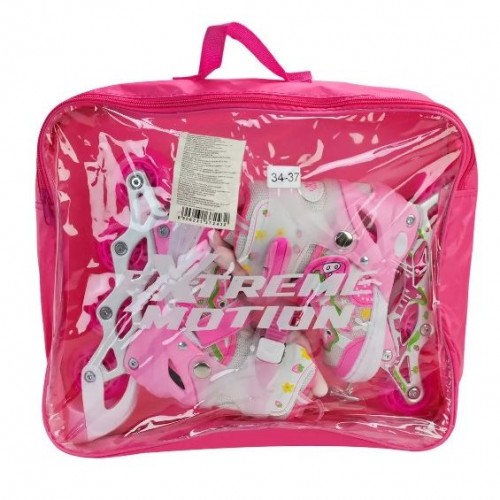 Роликовi ковзани, розмір M (34-37) колеса PU 1 світло (сумка 40*8*33 см) (MiC)