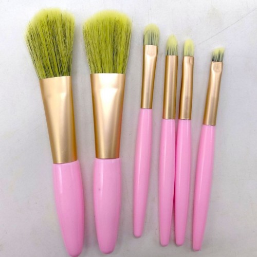 Набір пензликів для макіяжу та аквагриму (РОЖЕВИЙ) (MiC)