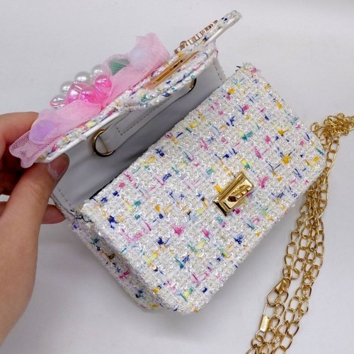 Сумочка дитяча (15*10*5,5 см), декоративний бант, перлинна ручка (MiC)