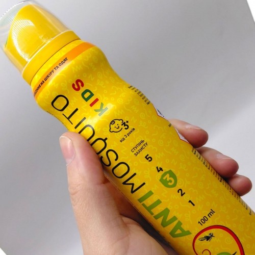 Аэрозоль от комаров (и кровососущих насекомых) "Anti Mosquito" Для детей от 3-х лет, 100мл (for better life)
