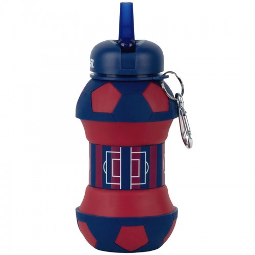 Силіконова пляшка для води, 550 мл, червоно-синя (Kite)