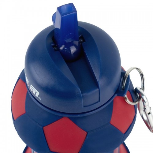 Силіконова пляшка для води, 550 мл, червоно-синя (Kite)