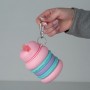 Силіконова пляшка для води, 600 мл, рожева (Kite)