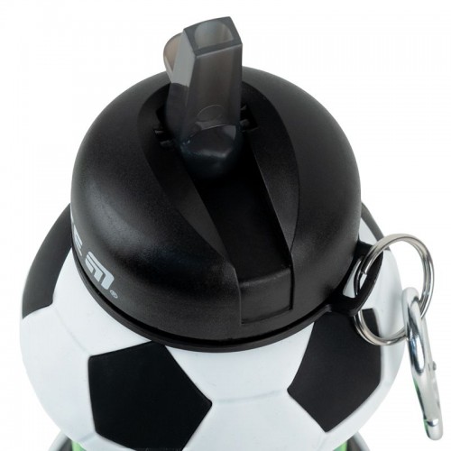 Силіконова пляшка для води, 550 мл, чорно-біла (Kite)