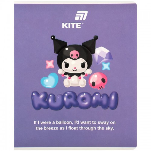 Зошит 24 арк., кл., софт тач + УФ лак об'ємний, HK-2 (Kite)