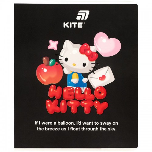 Зошит 24 арк., кл., софт тач + УФ лак об'ємний, HK-2 (Kite)