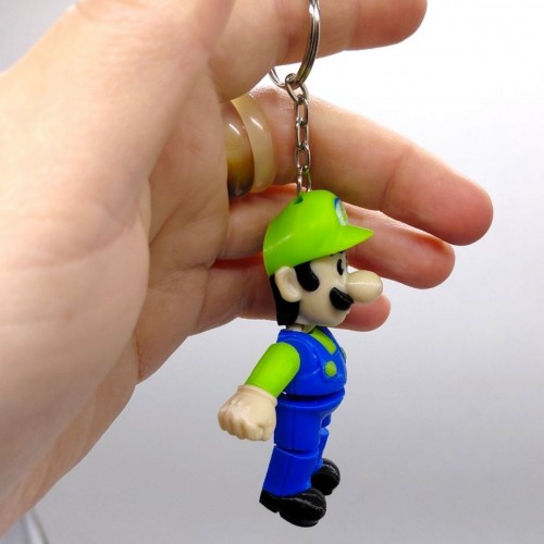 Брелок (3d печать) "БРАТЬЯ МАРИО: ЛУИДЖИ \ MARIO", 7.5 см (MiC)