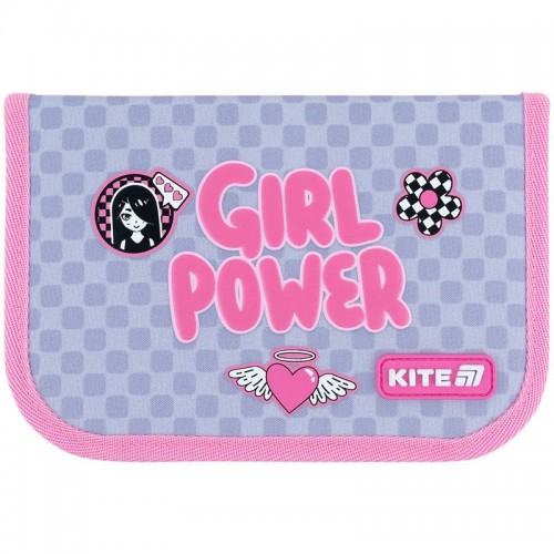 Пенал Kite 1 отд., 1 отв., без наполнения 621 Girl's Power (Kite)