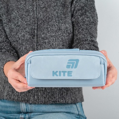 Пенал Kite 2702-2 светло-голубой (Kite)