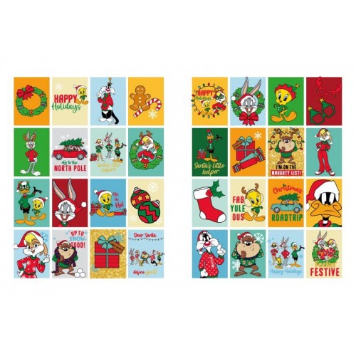 Книжка-раскраска со стикерами - Looney Tunes: Счастливого Рождества! ©Warner Bros. (Ideyka)