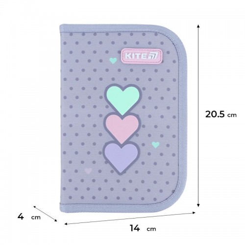 Пенал Kite 1 отд., 1 отв., без наполнения 621 Lovely (Kite)