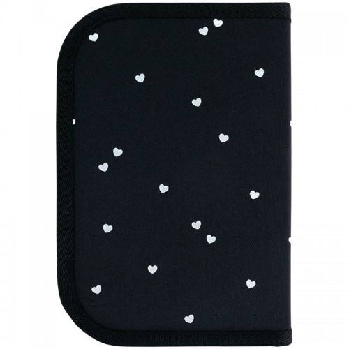 Пенал Kite 1 отд., 2 отв., без наполнения 622 Black&Silver (Kite)