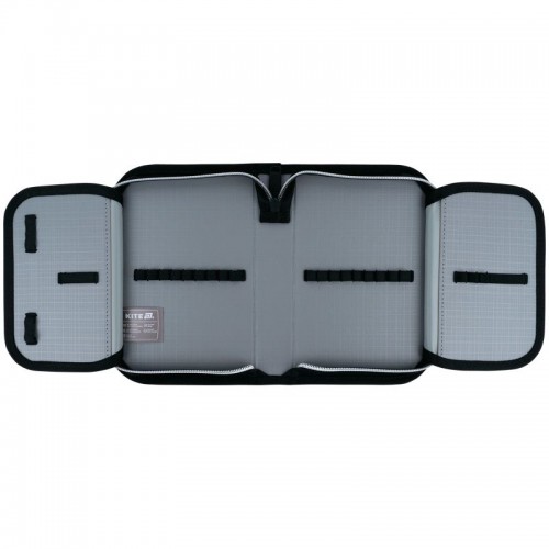 Пенал Kite 1 отд., 2 отв., без наполнения 622 Black&Silver (Kite)