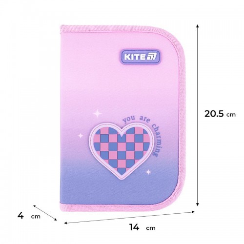 Пенал Kite 1 отд., 1 отв., без наполнения 621 Charming (Kite)