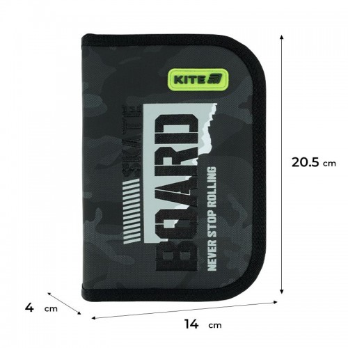 Пенал Kite 1 отд., 1 отв., без наполнения621 SK8 Board (Kite)