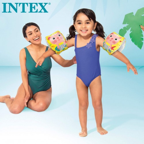 Надувные нарукавники "Котики" от 1 до 3 лет, 20 х 15 см (Intex)