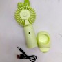Вентилятор на USB Міні Холдер Вушки 18 см (ЗЕЛЕНИЙ) (MiC)