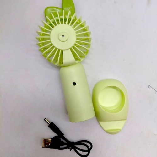 Вентилятор на USB Мини Холдер Ушки 18 см (Розовый) (MiC)