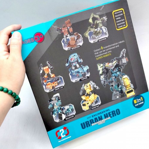 Робот "Urban Hero" стройтехника (РЫЖИЙ) (YuTeng TOYS)