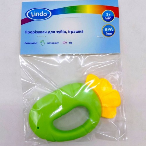 Брязкальце Морквинка (ЗЕЛЕНИЙ) (Lindo)