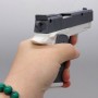 Водный пистолет, размер: 12х2.5х10 см, механический принцип работы, резервуар для воды внутри, в пакете, МИКС ВИДОВ (MiC)