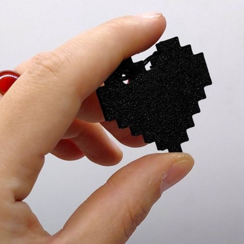 2D Брелоки MINECRAFT / МАЙНКРАФТ 2D HEART / СЕРЦЕ KEYCHAIN, 3D друк (OYTOY)